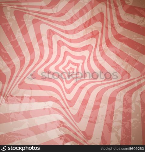 Abstract Hypnotic Retro Background. Vector Illustration