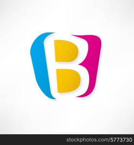 Abstract icon based on the letter B