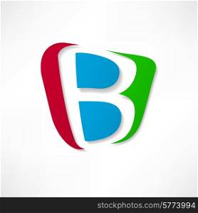 Abstract icon based on the letter B