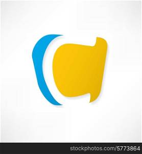 Abstract icon based on the letter C