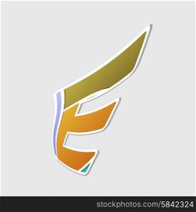 Abstract icon based on the letter e