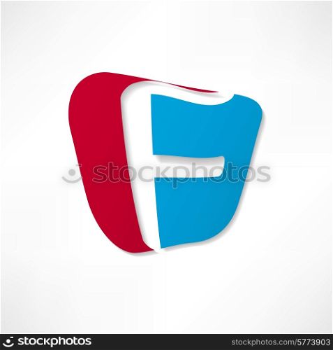Abstract icon based on the letter F