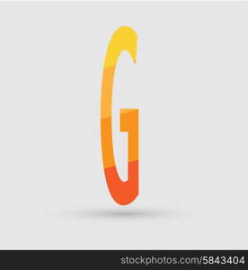 Abstract icon based on the letter g