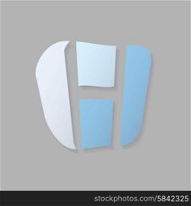 Abstract icon based on the letter h