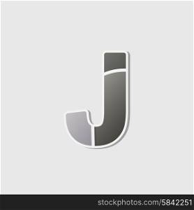 Abstract icon based on the letter j