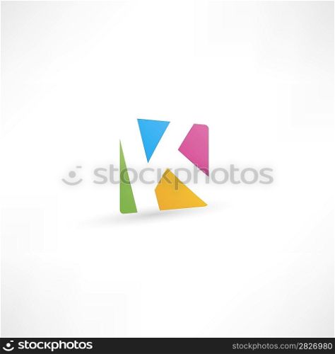 Abstract icon based on the letter K
