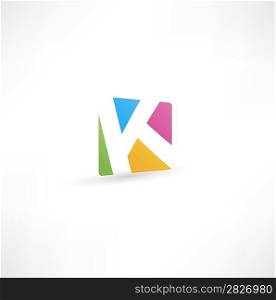 Abstract icon based on the letter K