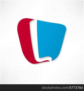 Abstract icon based on the letter L