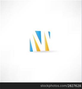 Abstract icon based on the letter M