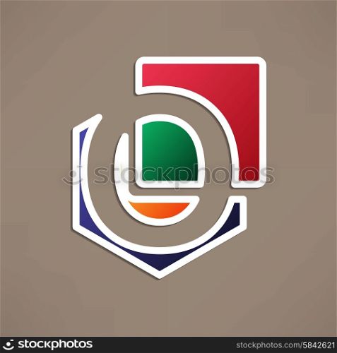 Abstract icon based on the letter o