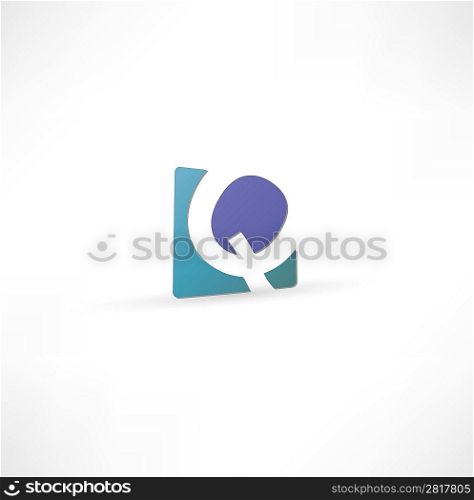 Abstract icon based on the letter Q