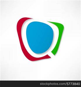 Abstract icon based on the letter Q