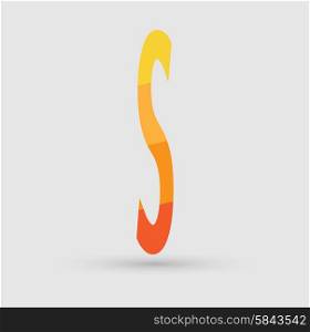 Abstract icon based on the letter s