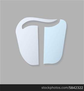 Abstract icon based on the letter t