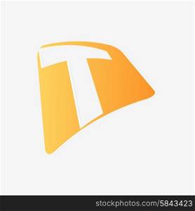 Abstract icon based on the letter t