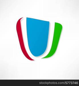 Abstract icon based on the letter U