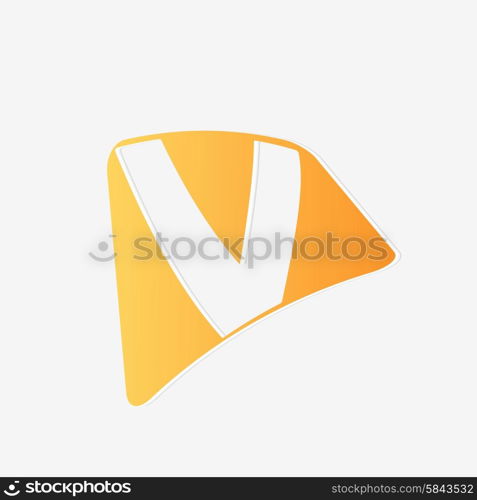 Abstract icon based on the letter v