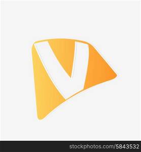 Abstract icon based on the letter v