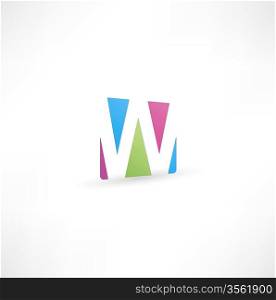 Abstract icon based on the letter W