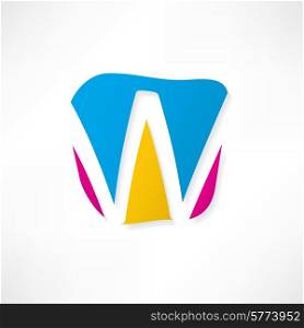 Abstract icon based on the letter W
