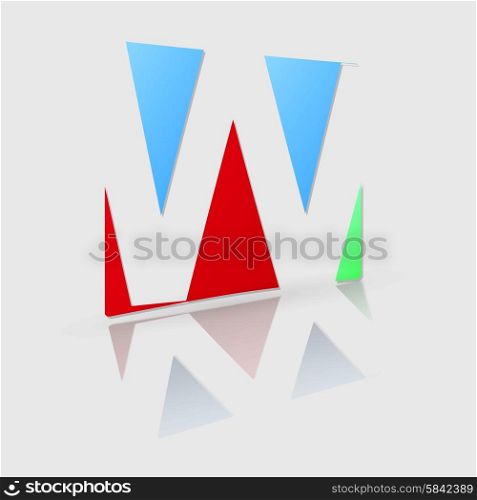 Abstract icon based on the letter w