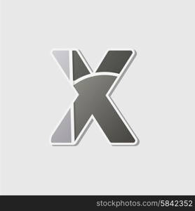 Abstract icon based on the letter x