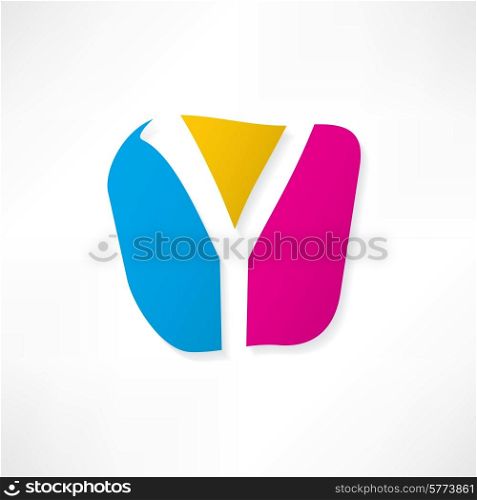 Abstract icon based on the letter Y