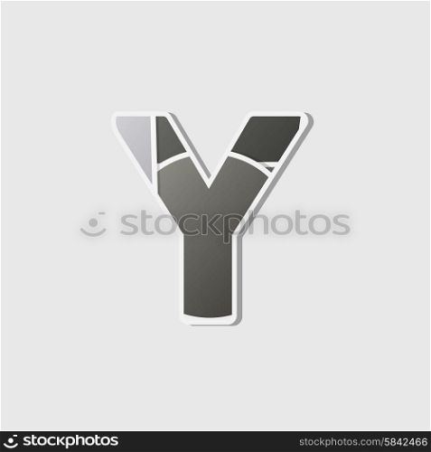 Abstract icon based on the letter y