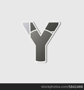 Abstract icon based on the letter y