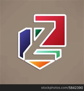 Abstract icon based on the letter z