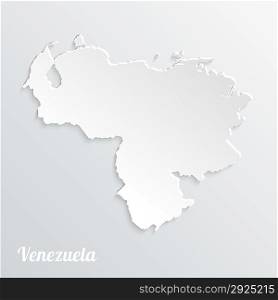 Abstract icon map of Venezuela on a gray background
