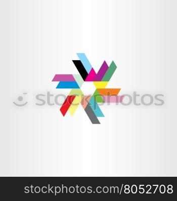 abstract icon technology symbol logo colorful element