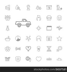 Abstract icons Royalty Free Vector Image