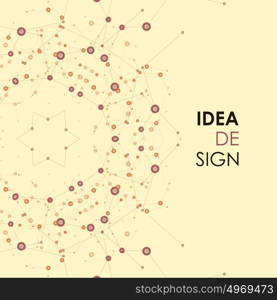 Abstract idea design in connect style. Vector network background. Abstract idea design in connect style. Vector network background.