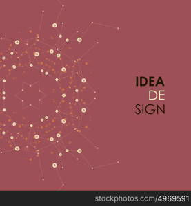 Abstract idea design in connect style. Vector network background. Abstract idea design in connect style. Vector network background.