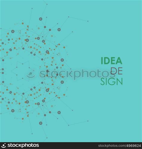 Abstract idea design in connect style. Vector network background. Abstract idea design in connect style. Vector network background.