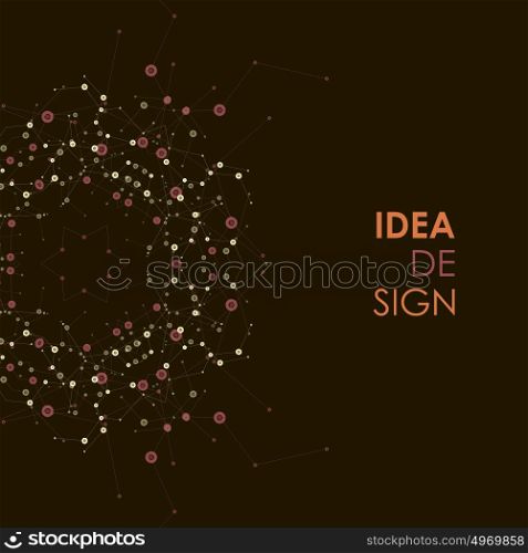 Abstract idea design in connect style. Vector network background. Abstract idea design in connect style. Vector network background.