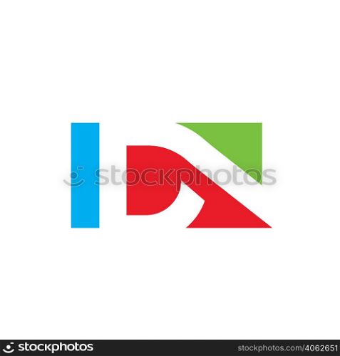 abstract IDN letter icon illustration vector concept design template