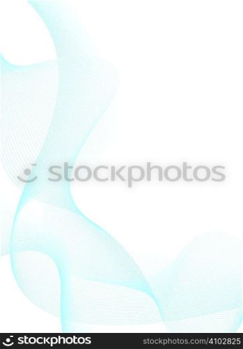 Abstract illustrated background in blue and white with plenty of copy space