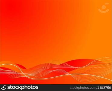 Abstract illustrated background showing a hot lava flow ideal to place your own copy over