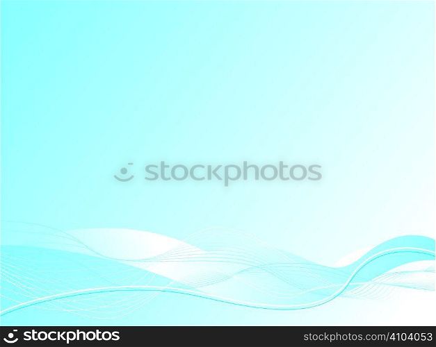 Abstract illustrated background with a ocean theme and plenty of room for your own copy