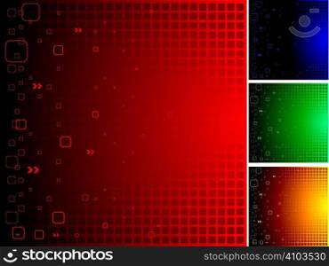 Abstract illustrated grid ideal as a wallpaper or technical background