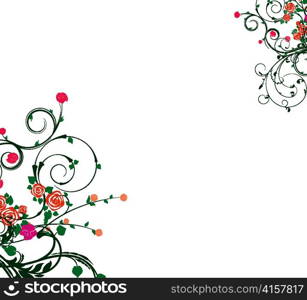 abstract illustration of a background with floral