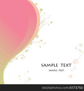 abstract illustration of a background with floral