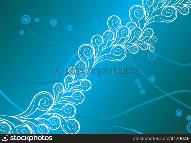 abstract illustration of a background with floral