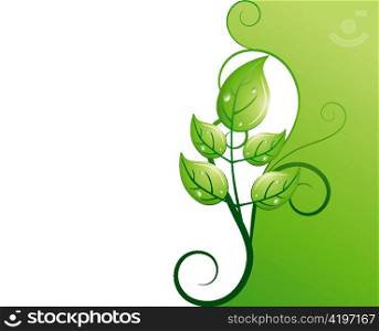 abstract illustration of a background with floral