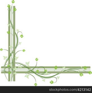 abstract illustration of a background with floral