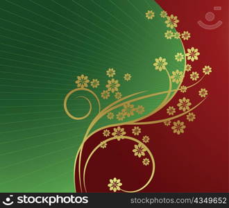 abstract illustration of a background with floral