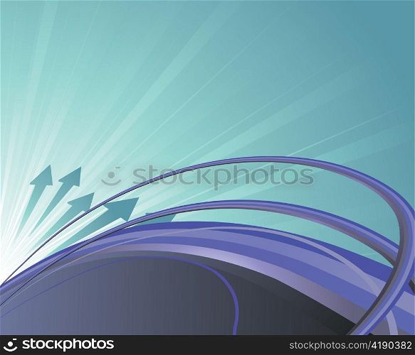 abstract illustration of a background with rainbow