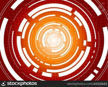 Abstract illustration of a digital tunnel ideal as a background
